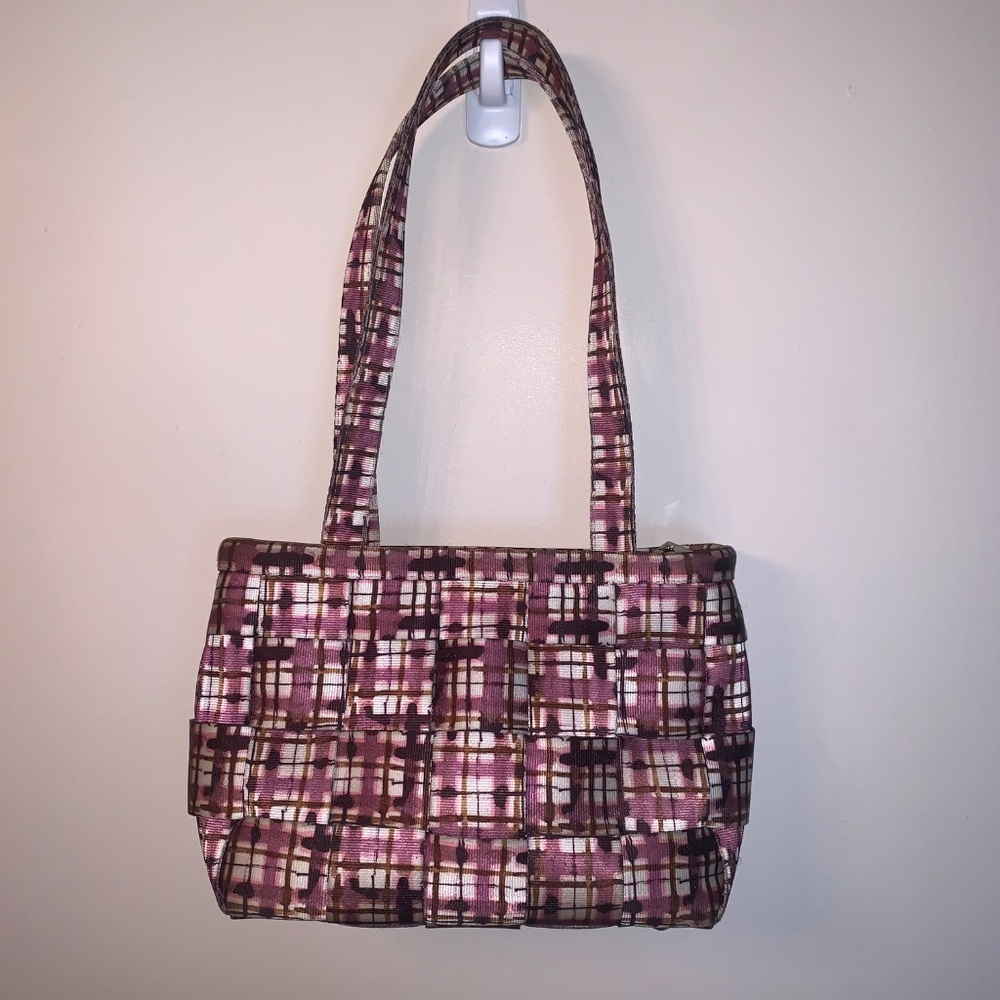 Harveys Purple Pink Seat Belt Bag Purse